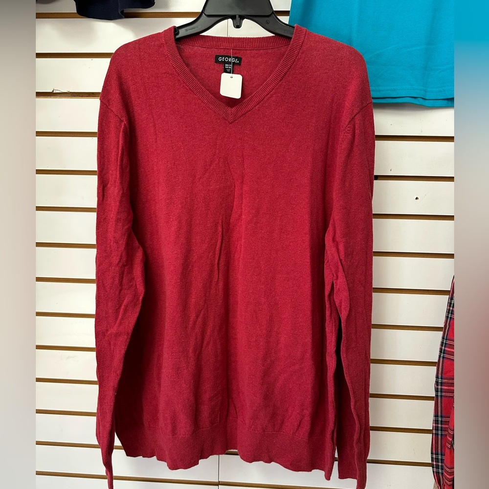 George Men's Red Sweater 3XL